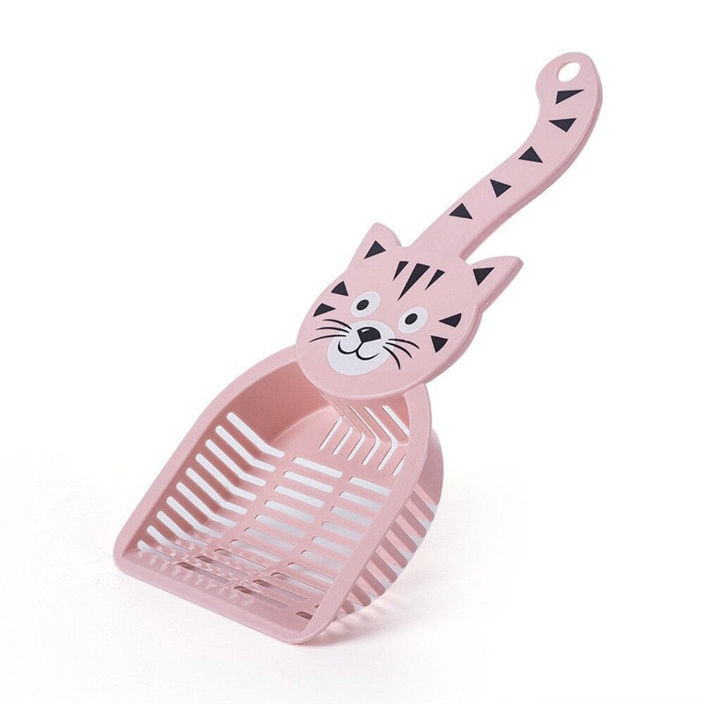 Cat design litter shovel
