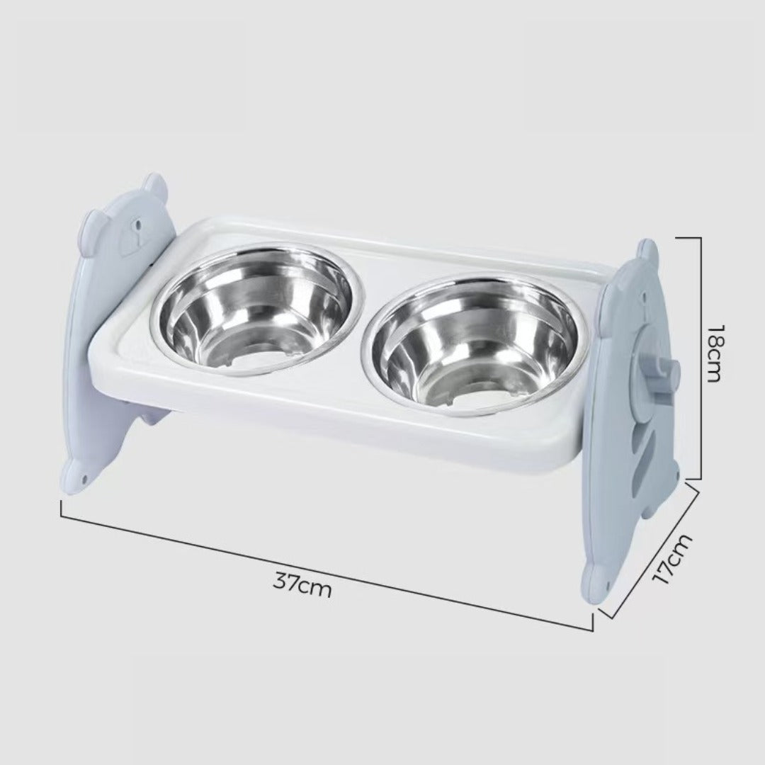 Adjustable dog bowl