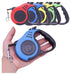 Colorful 5-meter automatic retractable dog leashes with anti-slip grip and strong clip
