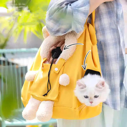 shoulder-tote-pet-carrier-bag-canvas-mesh-yellow