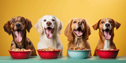 two-dogs-holding-bowls-their-mouths-looking-hopeful